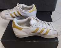 Adidas Superstar mulher brancas e douradas..T. 36'5.