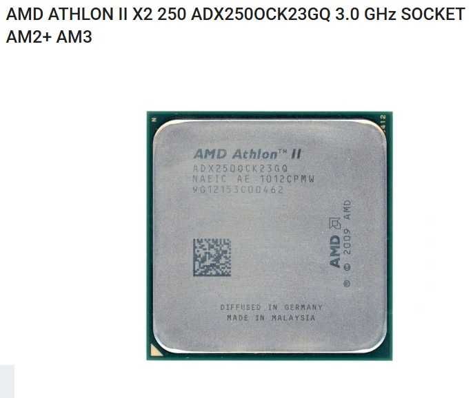 AMD athlon ii x2 250 adx250ock23gq 3.0 ghz socket am2+ am3