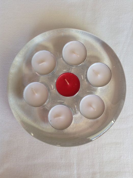 Base para velas de vidro