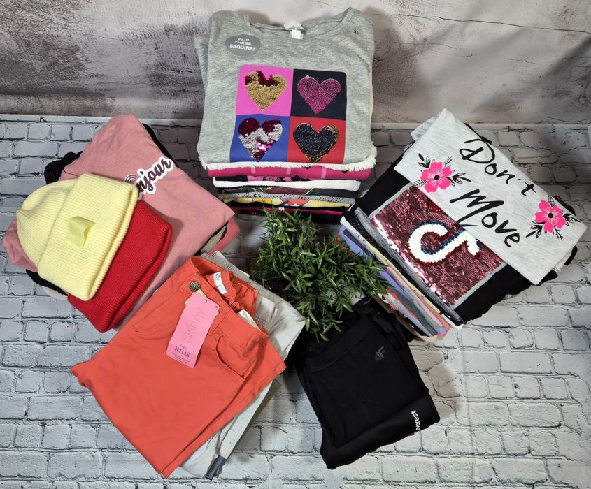 Okazja! Mega paka dla dziewczynki. 146-152. 62 szt. Tanio!