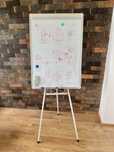 Tablica flipchart suchościeralna magnetyczna z regulacją – Donau