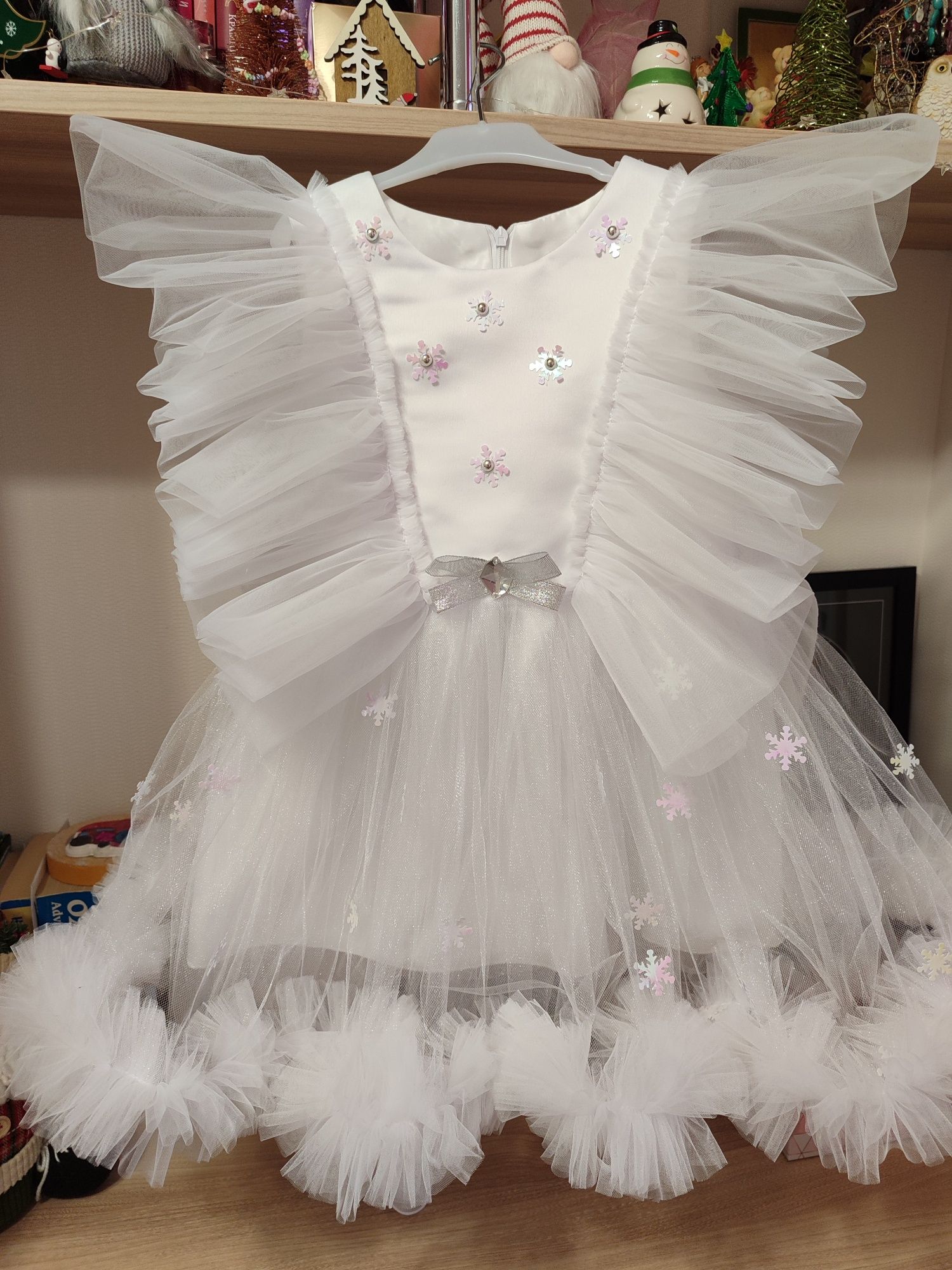 Новорічний костюм сніжинки, сукня, плаття