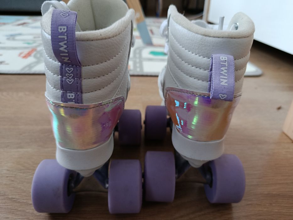 Wrotki Quad 100 Lila decathlon rozmiar 30