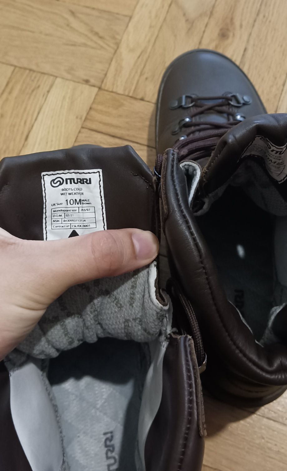 Тактичні зимові водонепроникні бойові черевики ITURRI Boots Cold Wet