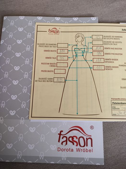 Suknia ślubna Fasson Dorota Wróbel