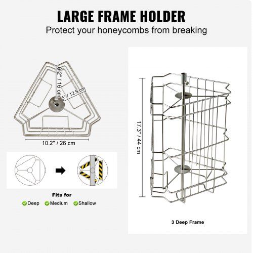 Extrator de mel manual  extrator tangencial de aço inoxidável 3 quadro