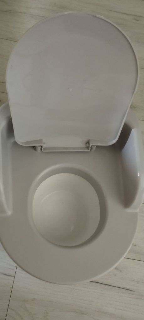 Nocnik fotelik toaleta mini sedes topek szary plastikowy unisex