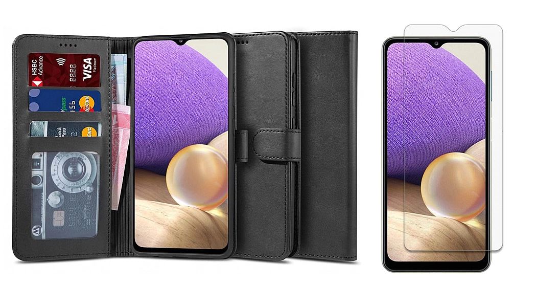 Etui Wallet 2 + szkło do Samsung Galaxy A32/5g