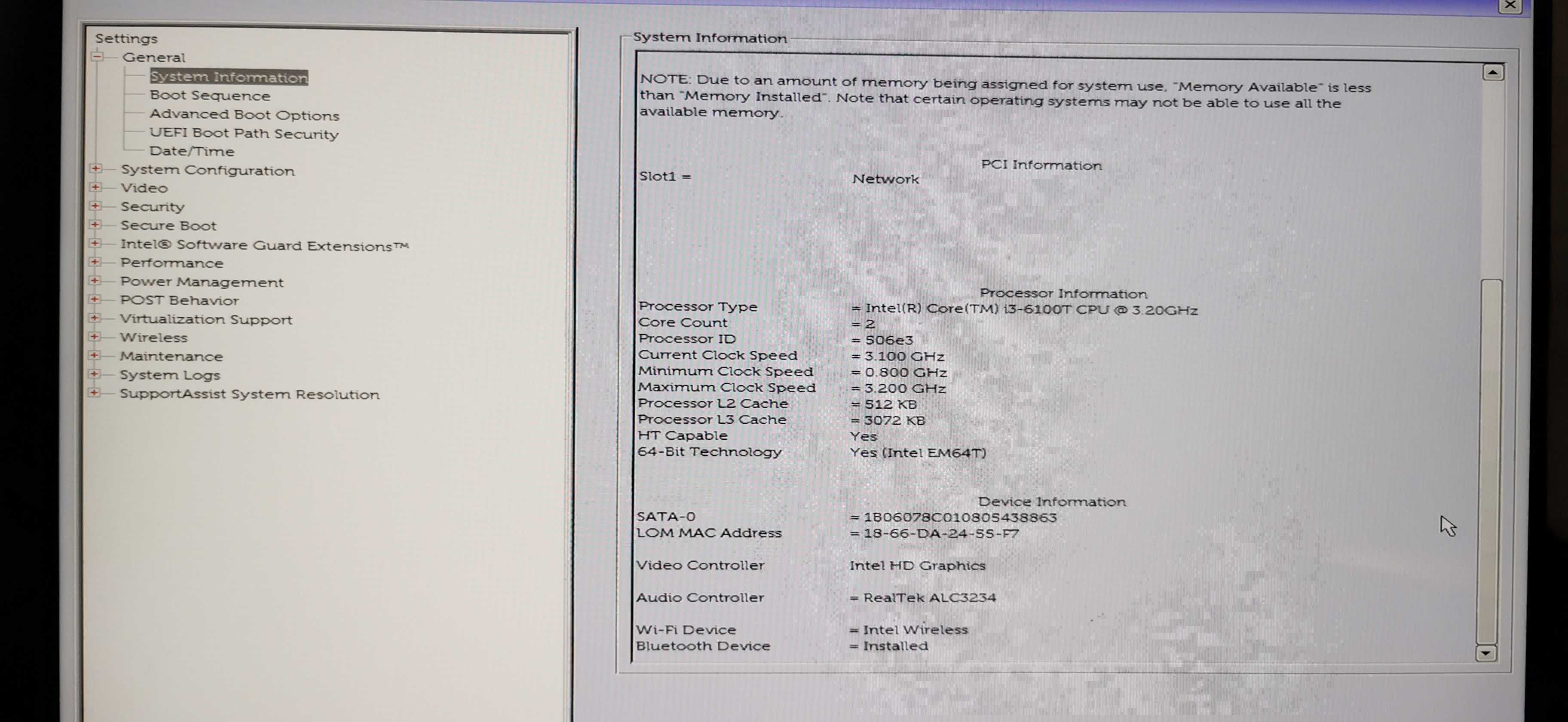 Dell OptiPlex 3040 Micro i3-6100T /8GB /256GB SSD /W10P #01