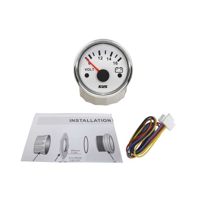 MIERNIK napięcia 12V KUS 52mm uniwersalny NOWE a101