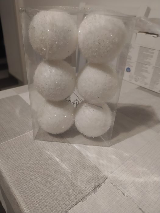 Babki na choinkę białe