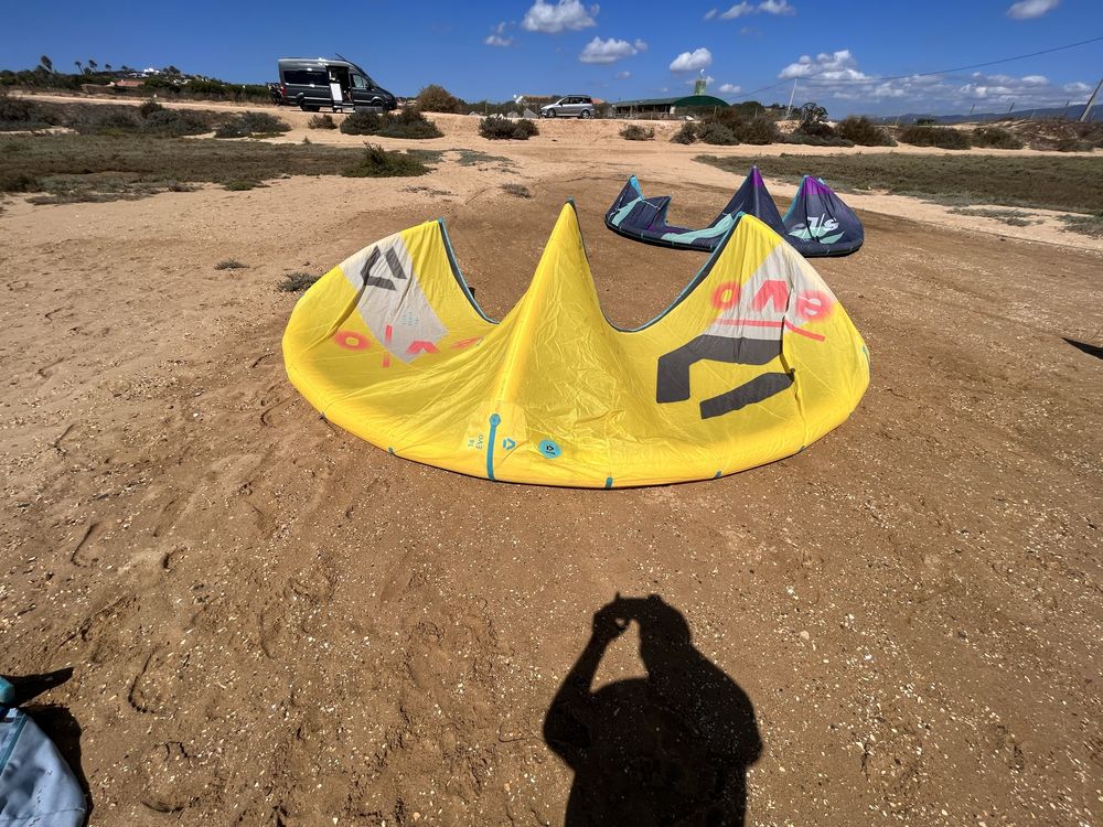 Kite 14m Evo duotone + prancha + barra 24m