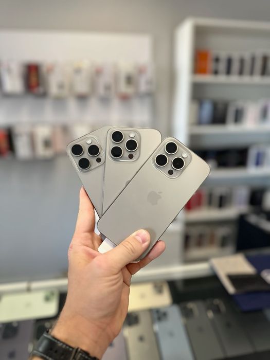 NOWY iPhone 15 PRO 128 GB Natural Titanium 100% bateria • GWARANCJA •