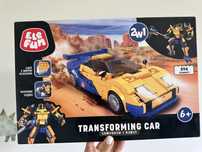 Zestaw klocków Elefun 2w1 samochod i robot klocki transformers