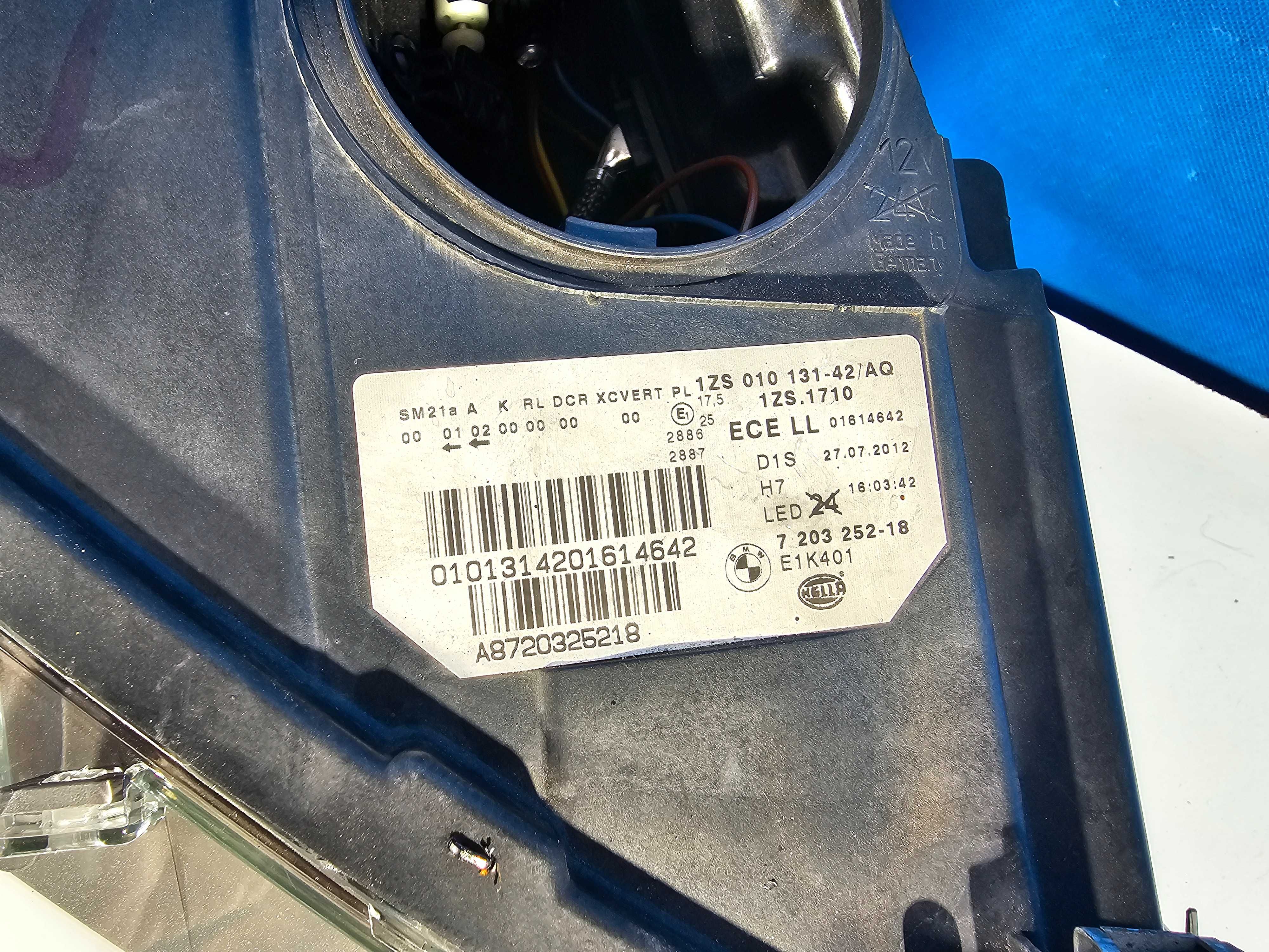 Bmw F10 Lampa Przód Przednia Bi-Xenon Skrętna Skrętny Prawa EU IGŁA