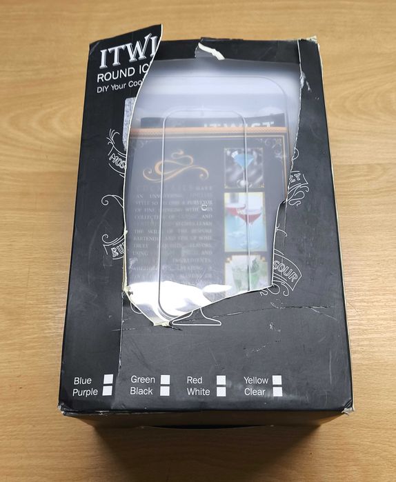 foremki do kostek lodu z pokrywką 3 formy pojemnik szczypce [2470]