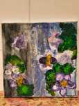 Obraz 20x20cm akryl-Kwiatowa abstrakcja