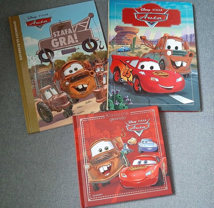 3 szt. AUTA Klasyczne bujdy opowieści na resorach Disney Pixar