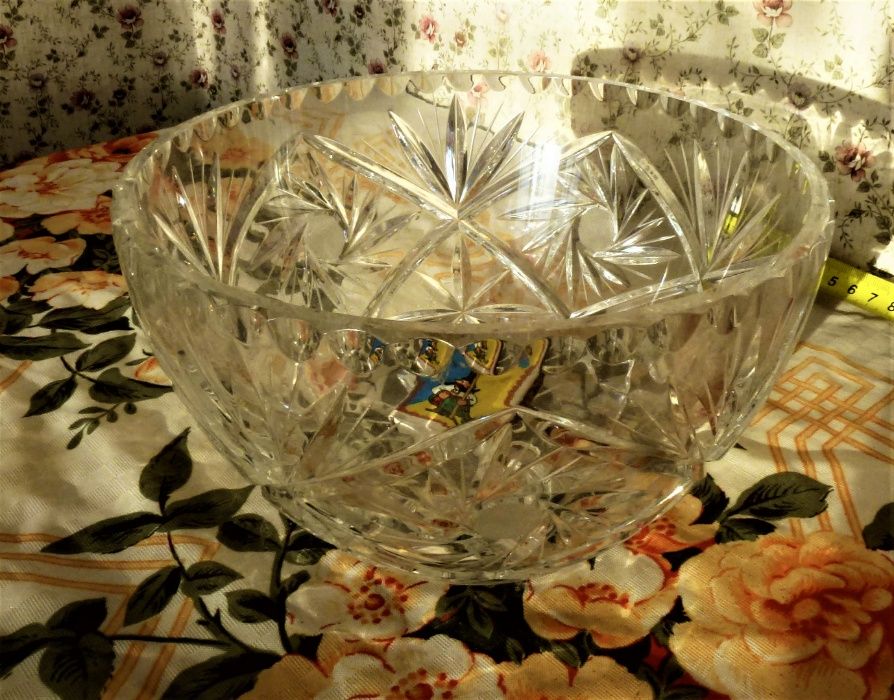 Фруктовница, салатница, конфетница (хрусталь, Богемия Чехия)