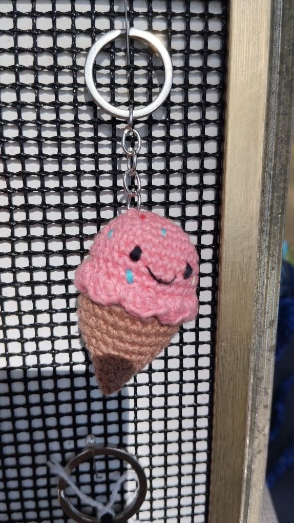 Porta-chaves Amigurumi