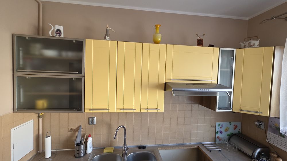 Meble kuchenne zestaw + okap + zlew