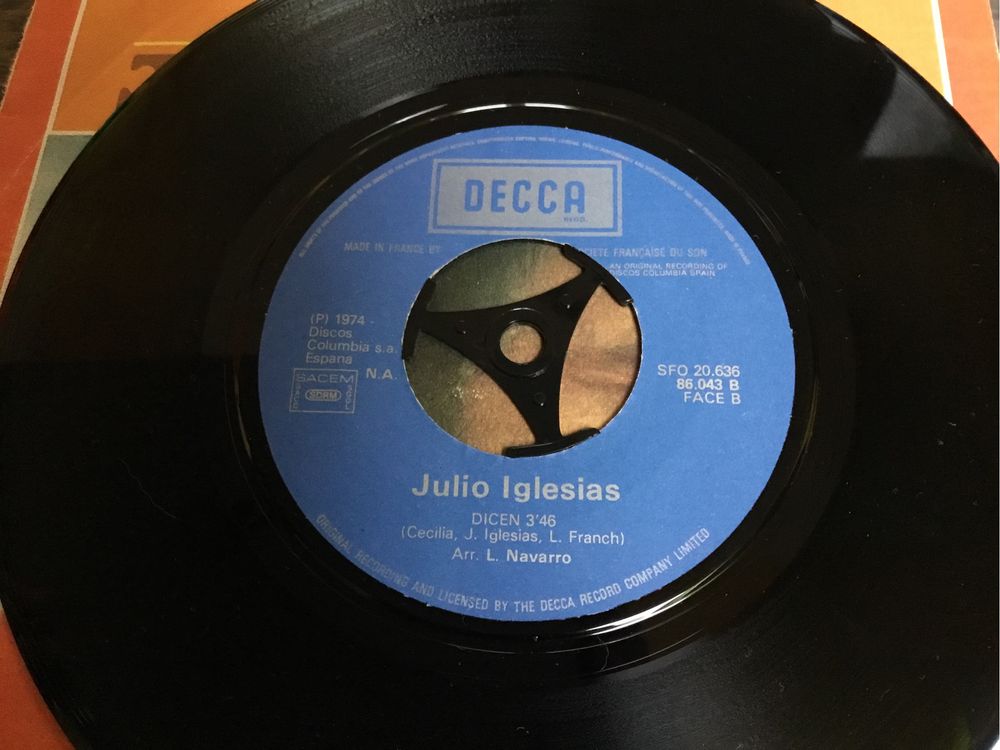 Julio Iglesias manuela winyl