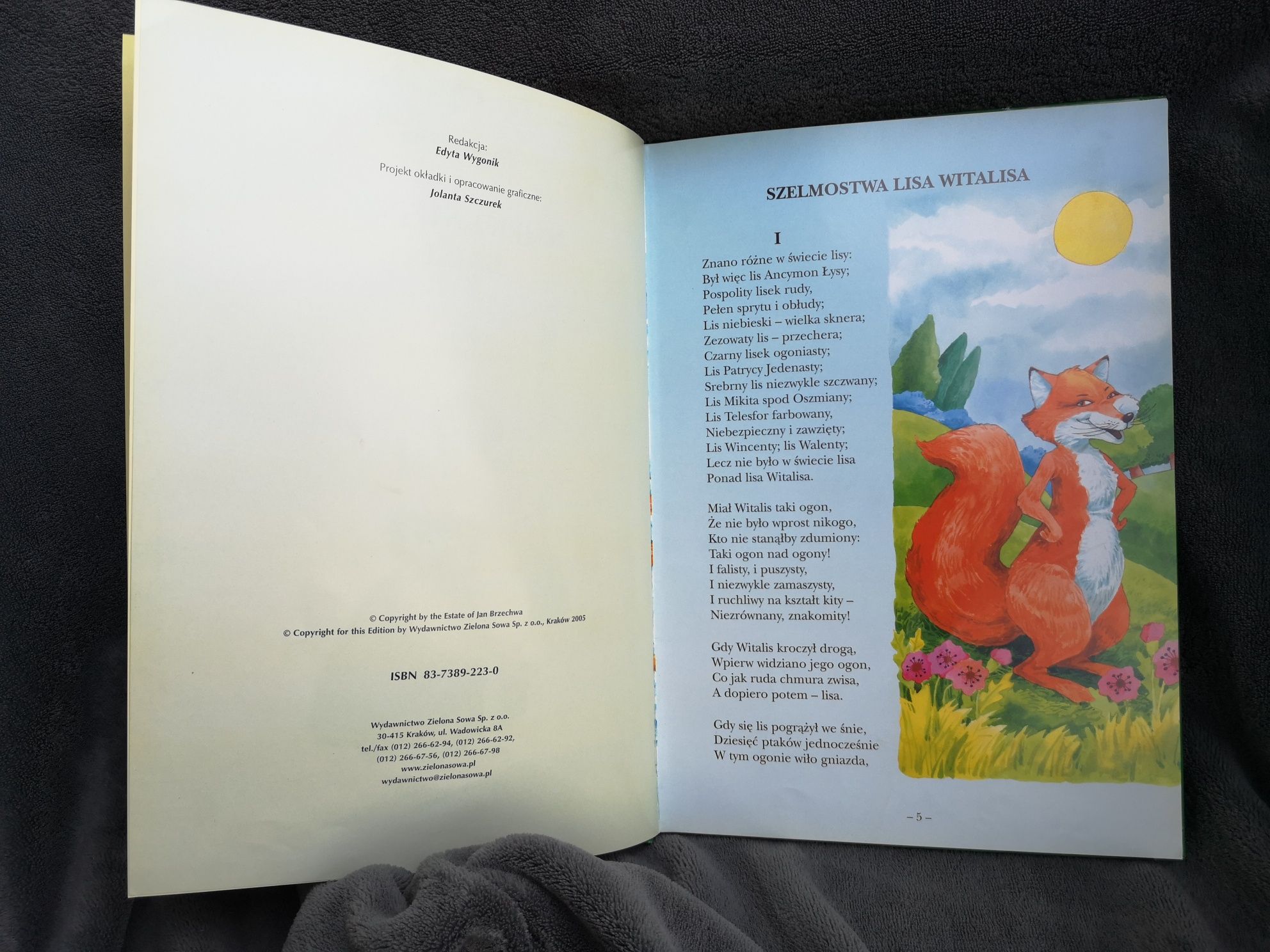 Książka Jan Brzechwa Najpiękniejsze Bajki Szelmostwa Lisa Witalisa