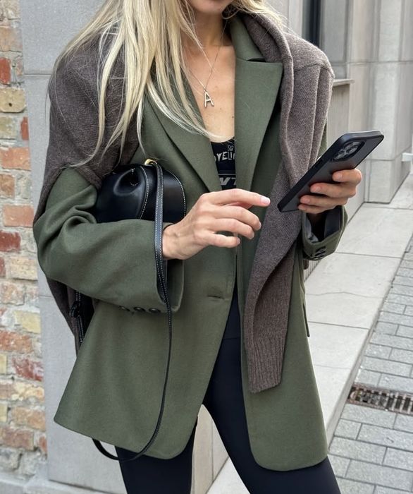 Вовняний овер піджак