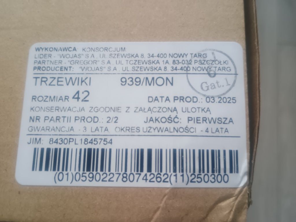 Buty Wojas Wojskowe Letnie 42