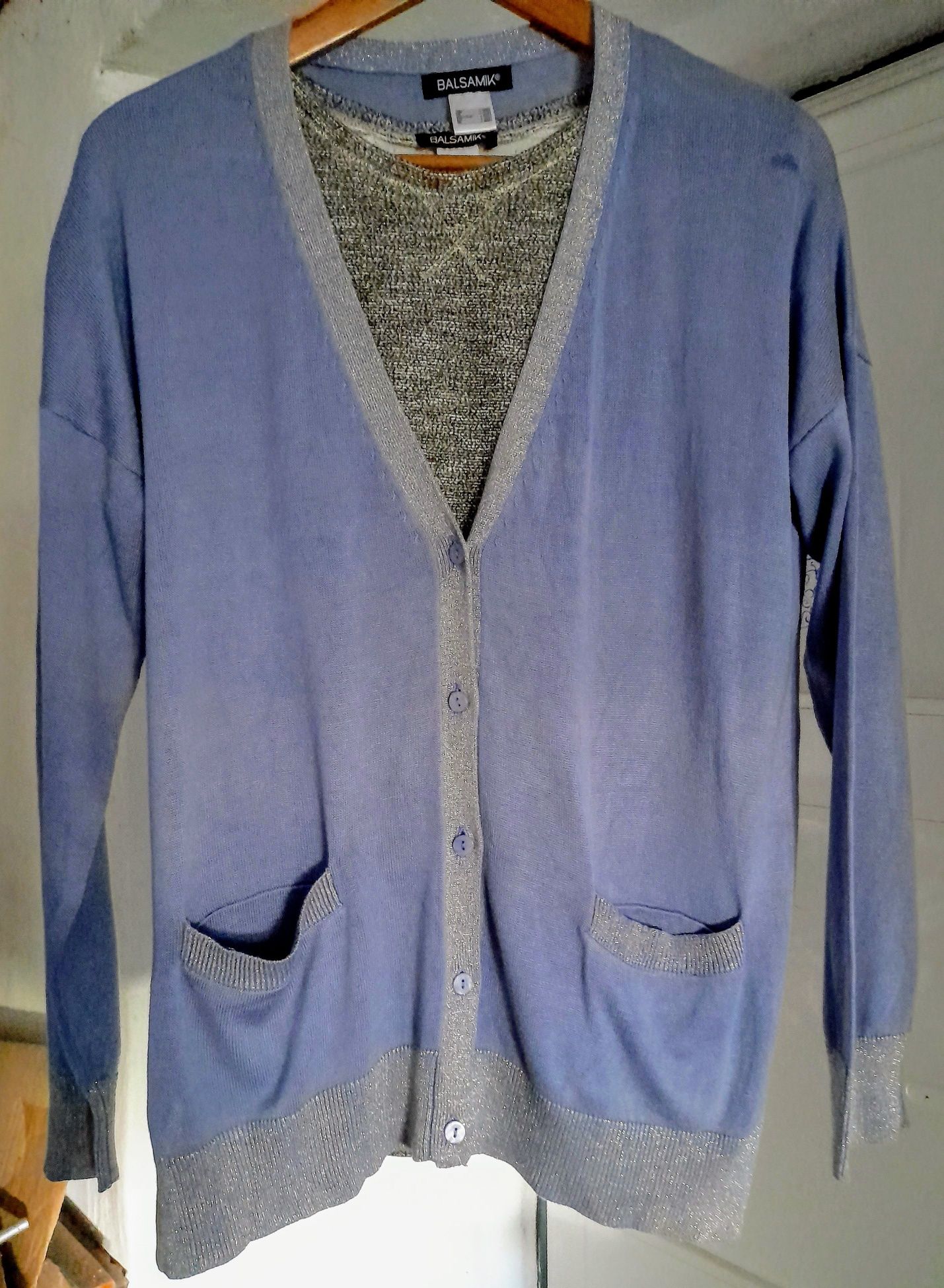 Conjunto blusa e casaco