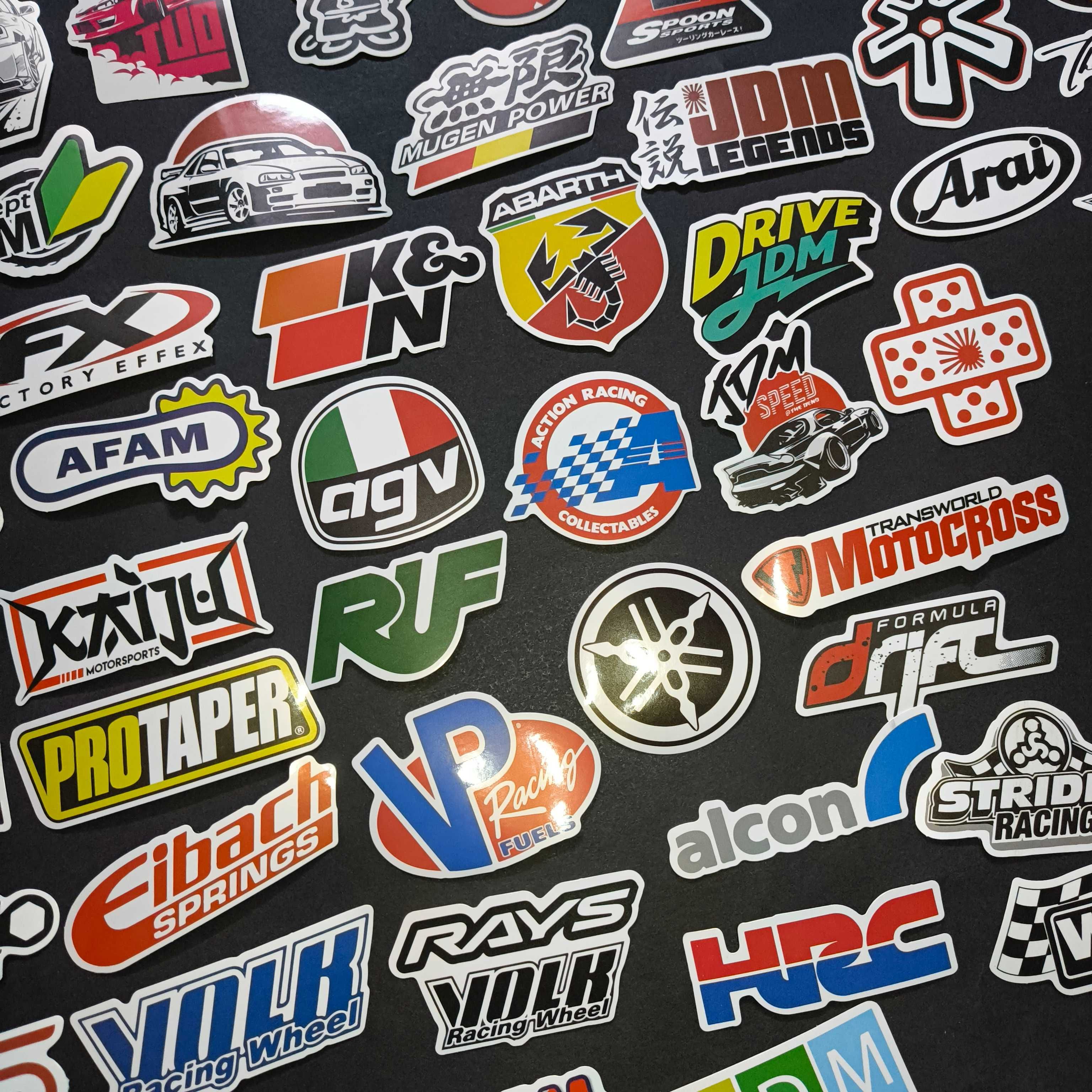 100 Autocolantes Motas Motard