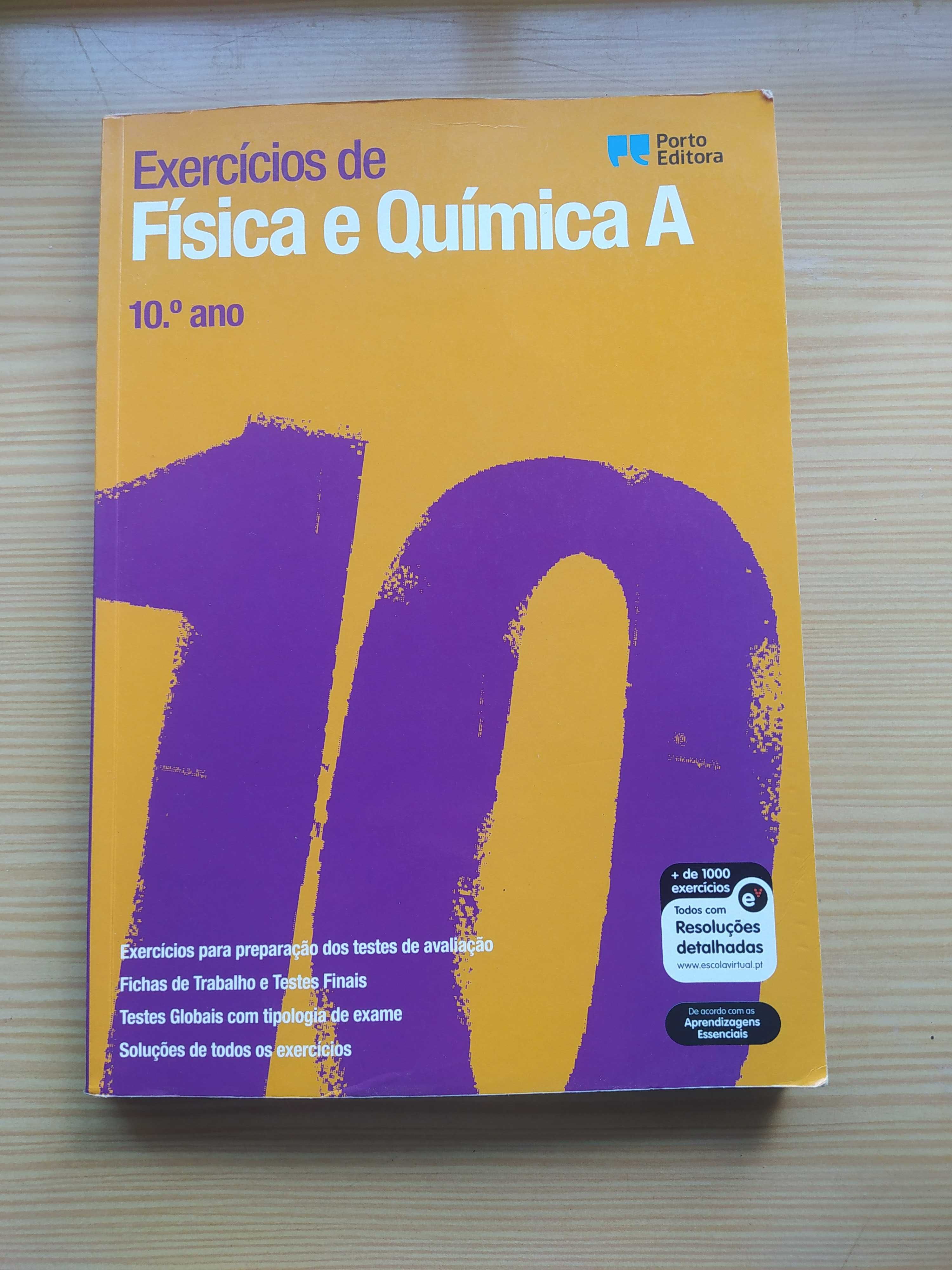 Livro de Apoio ao estudo FQ 10ºAno - Exercícios - Porto Editora