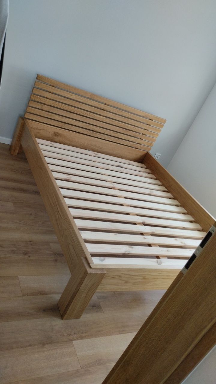 łoże łóżko małżeńskie sypialnia DĘBOWE 160x200