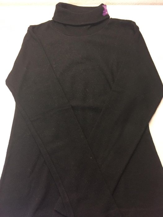 Camisola Preta com Urso Roxo