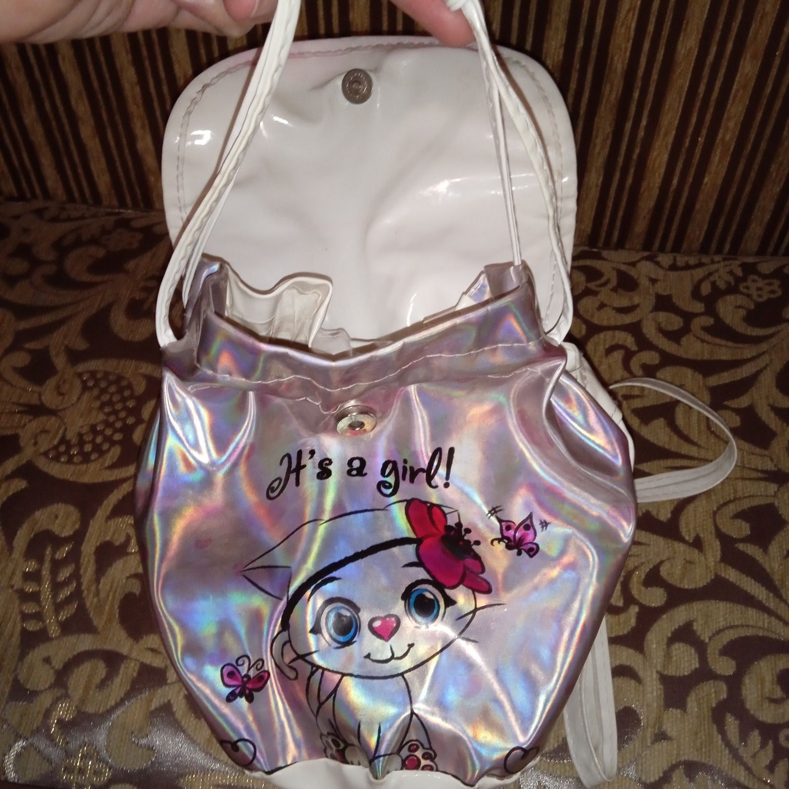 Детская сумочка через плечо клатч для девочки минни маус рюкзак кошечк