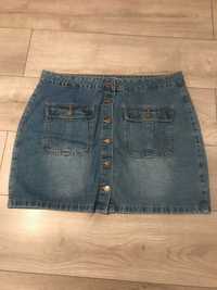 Spódnica jeansowa mini, rozm. 16 (XL), polecam
