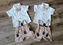 Eleganckie ubranka bliźniaki 9-12m