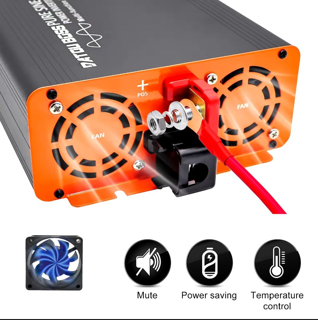 Інвертор Datou Boss 2000 чиста синусоїда DC-AC 12V-220V 2000W (4кВт)