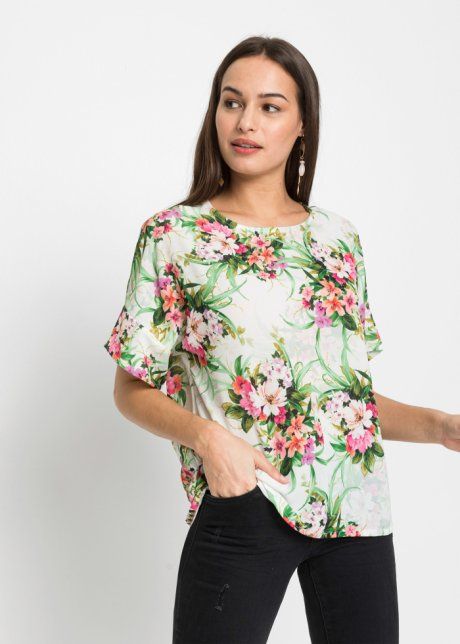 B.P.C bluzka w kwiaty zielona r.42
