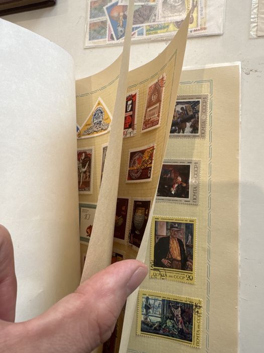 Selos e cartas para colecao