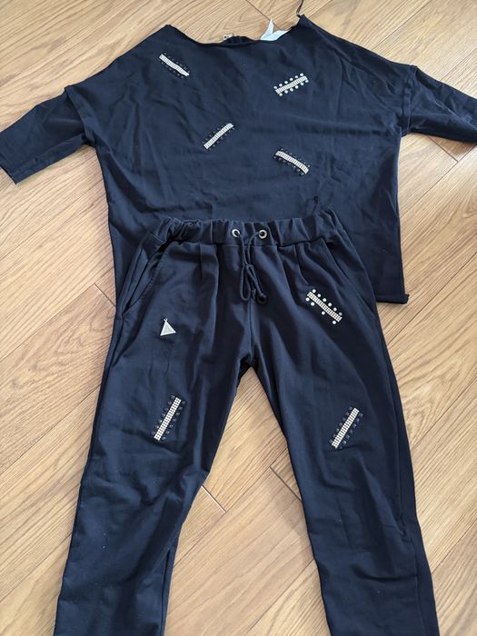 elegancki dres damski czarny M