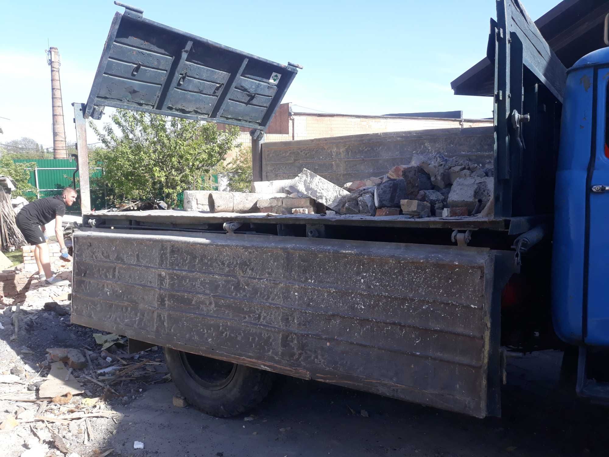 Вивіз сміття будівельне побутове гілля хлам бой доставка вантажники