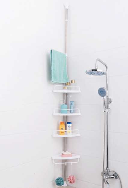Угловая полка multi corner shelf стойка стеллаж для ванной для кухни