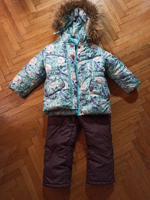 Зимовий комбінезон і куртка для дівчинки