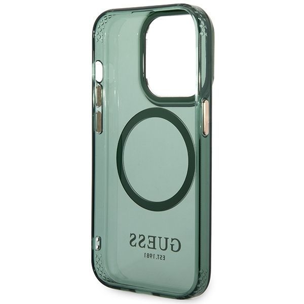Pudełko Guess do iPhone 14 Pro Max 6,7" - Zielony/Khaki, Magsafe