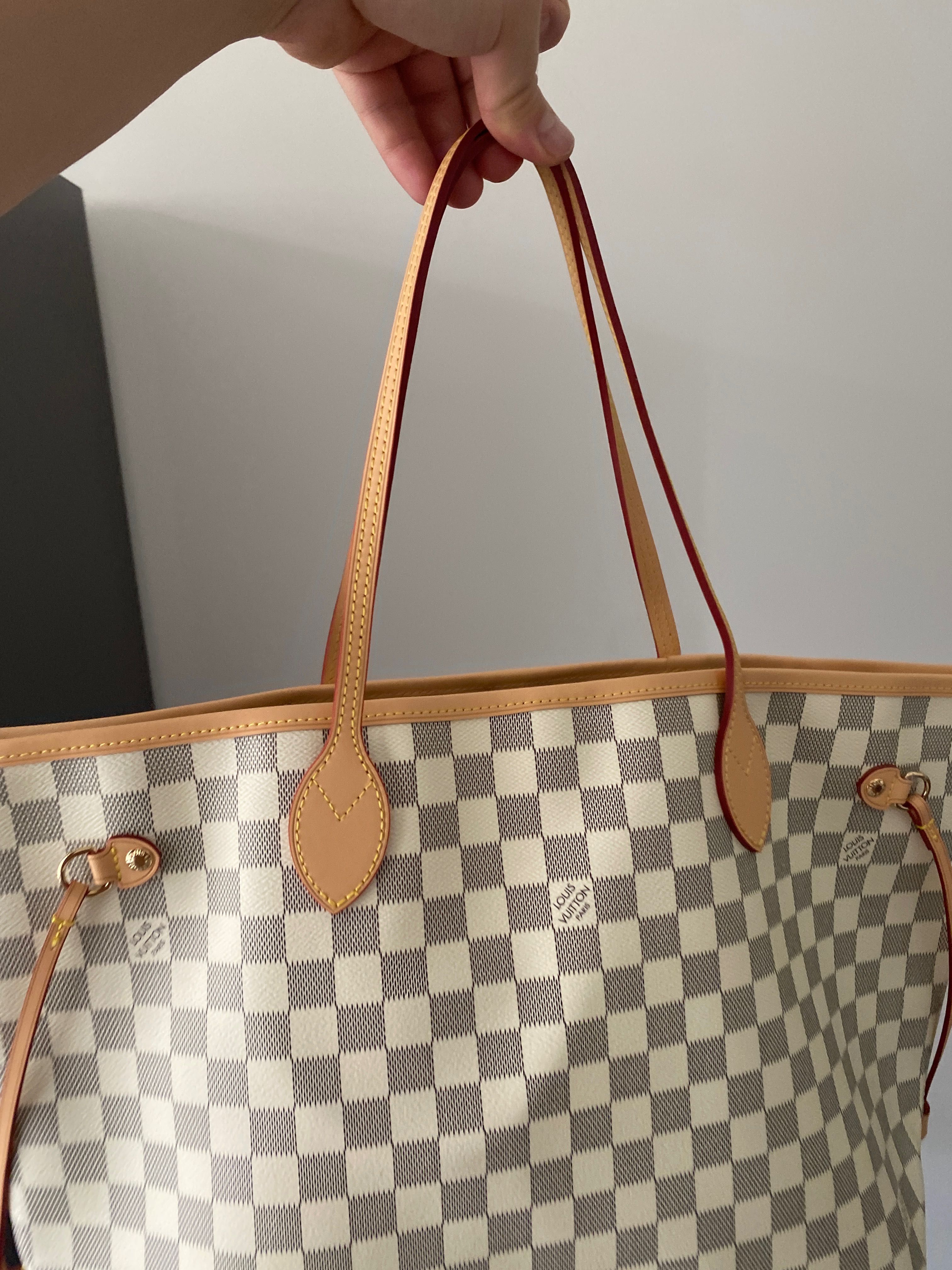 Louis Vuitton Neverfull MM wysoka jakość skóra naturalna