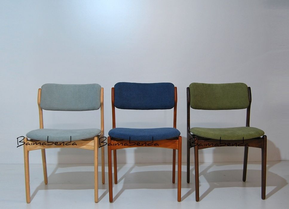 Cadeira Erik Buch modelo 49 Estilo Nórdico / Escandinavo / Vintage