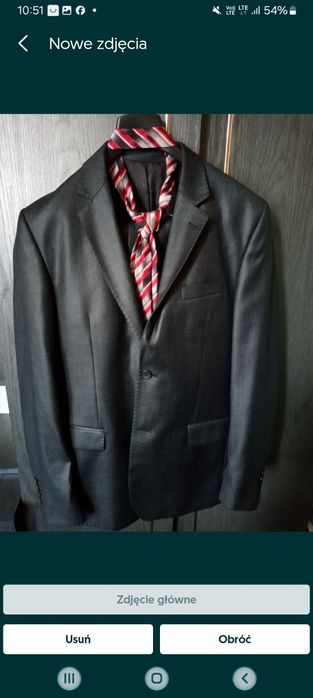 Garnitur szyty na miare na wzrost 175-185