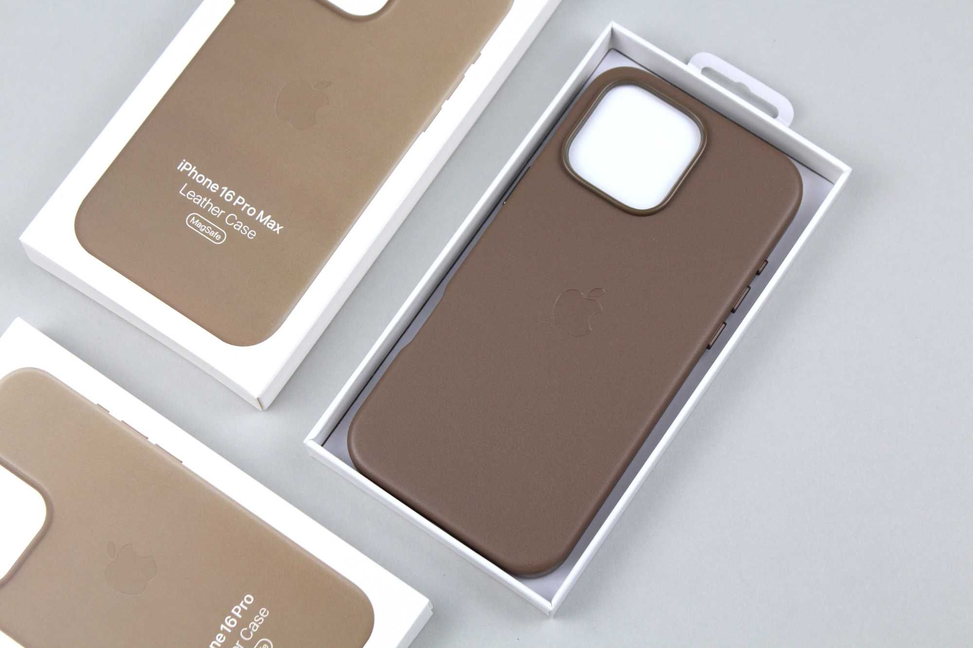Чехол Leather Case iPhone 16 Pro / Max (Magsafe | Animation)