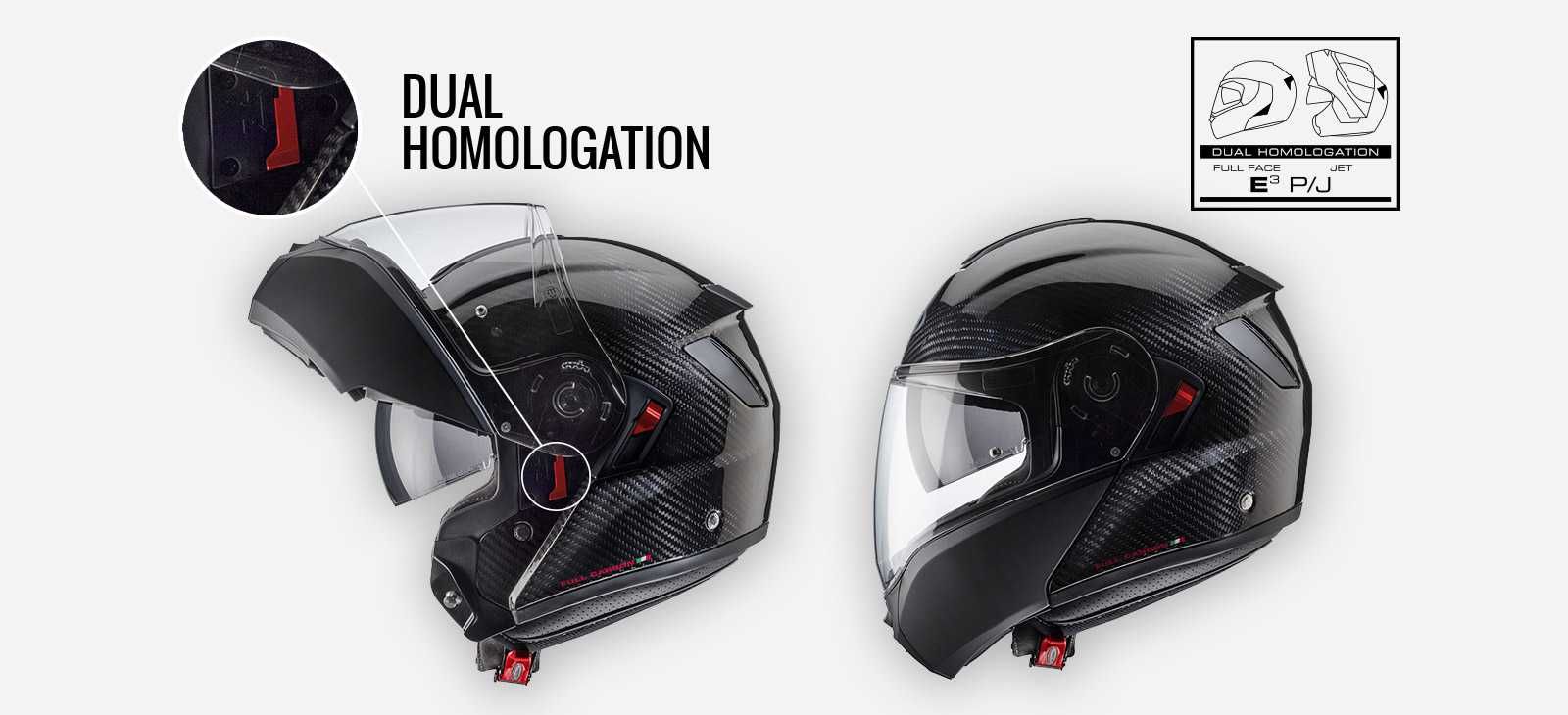 NOWY Kask szczękowy enduro Caberg LEVO X CARBON roz M 55-56 cm